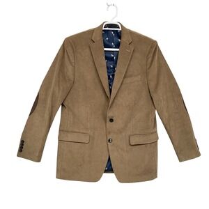 $295 Lauren Ralph‎ Lauren Men's 42L Corduroy Sport Coat Blazer Brown Elbow Patch